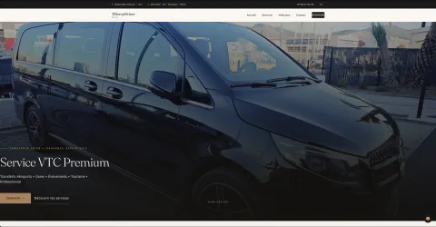 Capture d'écran de la page d'accueil du site Thierry Driver PACA
